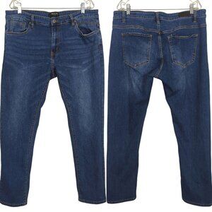 Kenneth Cole New York Men’s Jeans 38x32 Tapered Fit Stretch Blue Denim